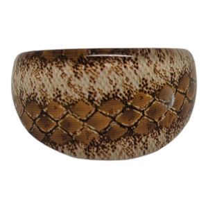 Snake Print Acrylic Ring size 8.5